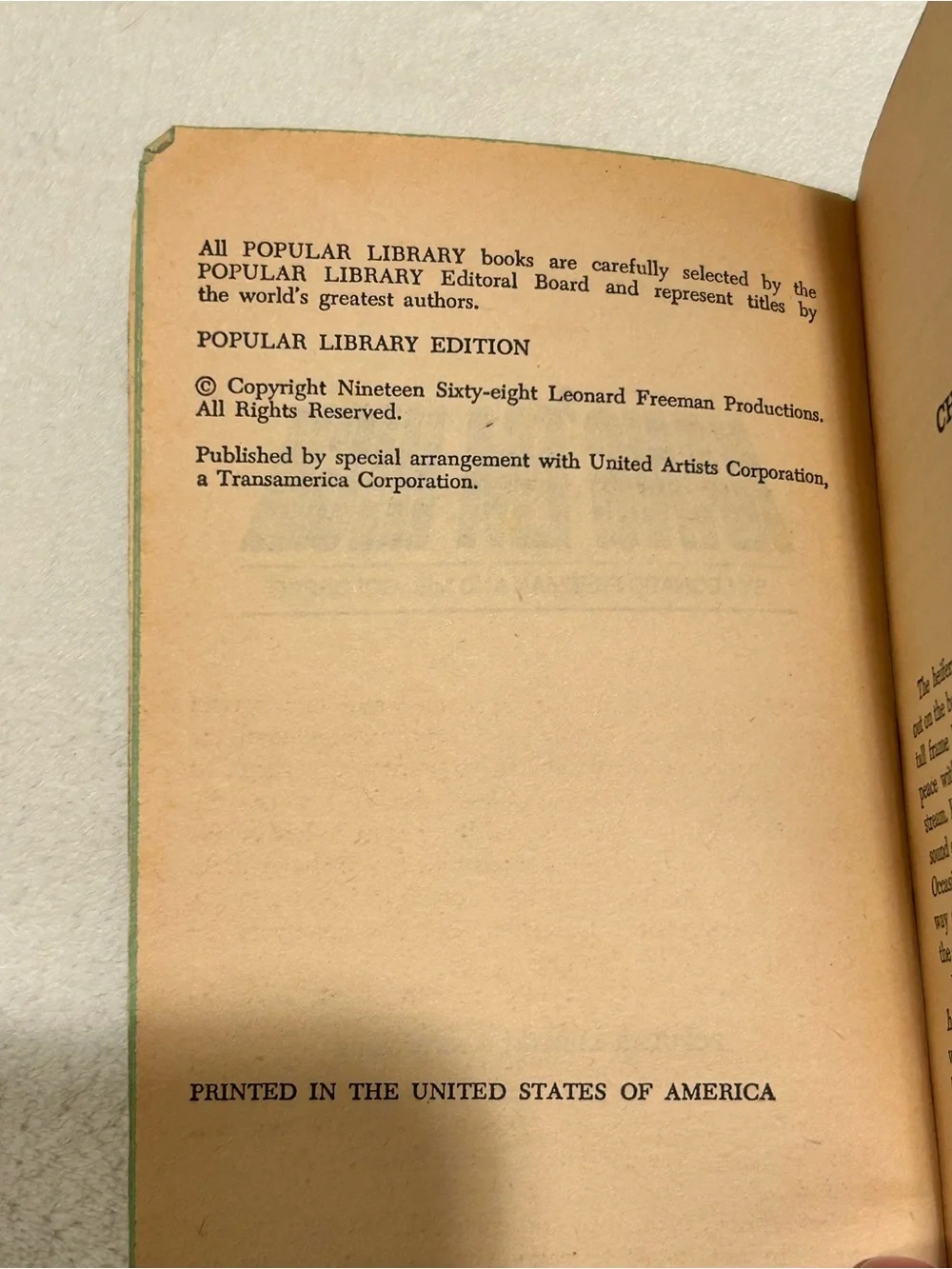 Popular Library softcover notebook